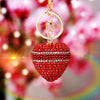 Red Plain-Striped-Heart