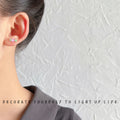 Pink Resin Peach Candy Tulip Mini Stud Earring Set view 3
