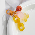 Frosted Gummy Bear Charm Keychain With Bell And Acrylic Chain view 7