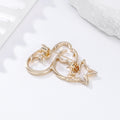 Gold Tone Fox Openwork Two Designs Metal Brooch Pin view 3