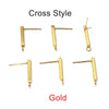 Cross Gold 10x2mm