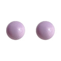 Glossy Round Resin Ball Stud Earrings in Three Colors view 5