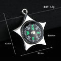 Metal Compass Charm Pendant Ship Wheel and Star Shapes view 3