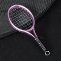 Mini Tennis Racket Charm Pendant Metallic Finish Six Colors view 4