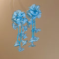 Chiffon Flower and Bead Cascade Earrings in Three Colors view 6