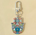 Acrylic Hamsa Evil Eye Keychains Silver Lobster Clasp 8 Prints view 11