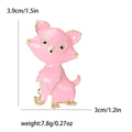Enamel Kitten Brooch In 3 Color Variants For Jackets and Scarves view 4