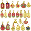 Blue Lucky Cat Metal Charms with 16 Listed Options view 5