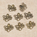 Curled Tentacle Octopus Charms in Antique Bronze Finish view 3