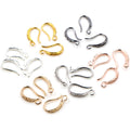 Curved 17 x 10 mm Copper Earring Hooks in Six Metal Finishes view 1