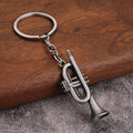 Miniature Metal Musical Instrument Keychains In Nine Styles view 12