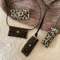 Leopard Print Rectangle Phone Pouch Necklace in Two Patterns view 4