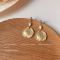 Pearl Drop Stud And Hoop Earrings Gold Silver Seven Styles view 9