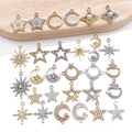 Metallic Moon and Star Metal Charms with 31 Listed Options view 3