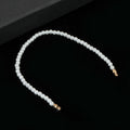 Faux Pearl Beaded Bracelet Silver-Tone Gold-Tone Clasp Three Sizes view 7