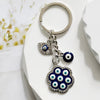 Silver Blue Rosette