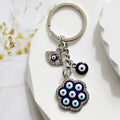Blue Evil Eye Charm Keychains in Twenty-Five Designs view 3