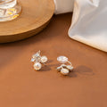 Cherry and Pearl Look Petite Stud and Clip Earrings view 4