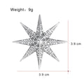 Silver Tone Flower Crystal Metal Brooch Pin for Jackets and Lapels view 2