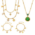 Mixed Charm and Color Glass Necklace Bracelet Collection view 5