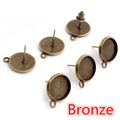 Round Earring Post Trays With Hanging Loops in Eight Finishes view 9