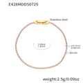 Slim Crystal Tennis Bracelet in Four Colors and Three Lengths view 8