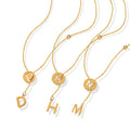 Initial Letter Y Lariat Necklace Disc And Dangle Charm view 5