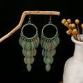 Fifty-One Turquoise Look Beaded Boho Dangle Earrings view 8