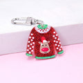 Glitter Acrylic Christmas Sweater Keychain 4 Characters view 3