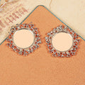 Round Floral Lace Edge Cabochon Trays in Five Finishes view 9