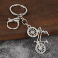 Stone-Set Bicycle Keychain With Split Ring And Lobster Clasp, 8 Styles view 9