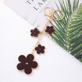Enamel Five Petal Flower Keychain Metal Chain Bag Charm view 9