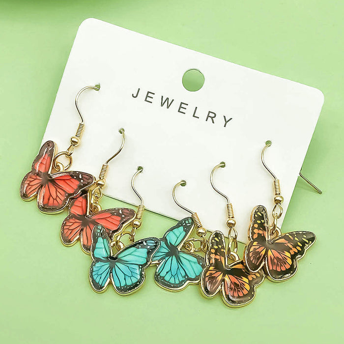 Metal Hook Earring Sets In Butterfly, Ribbon And Halloween Styles