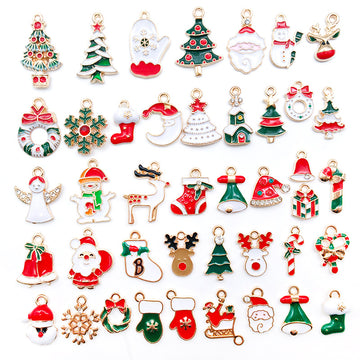 Colorful Bell and Reindeer Metal Charms with 43 Listed Options