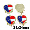 Split Flag Heart
