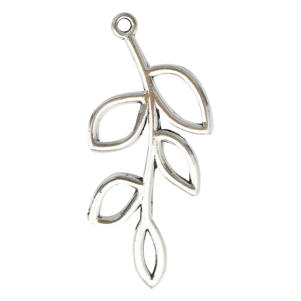 Antique Zinc Alloy Leaf Shape Charm Pendant for DIY Earrings Necklace Bracelet Making