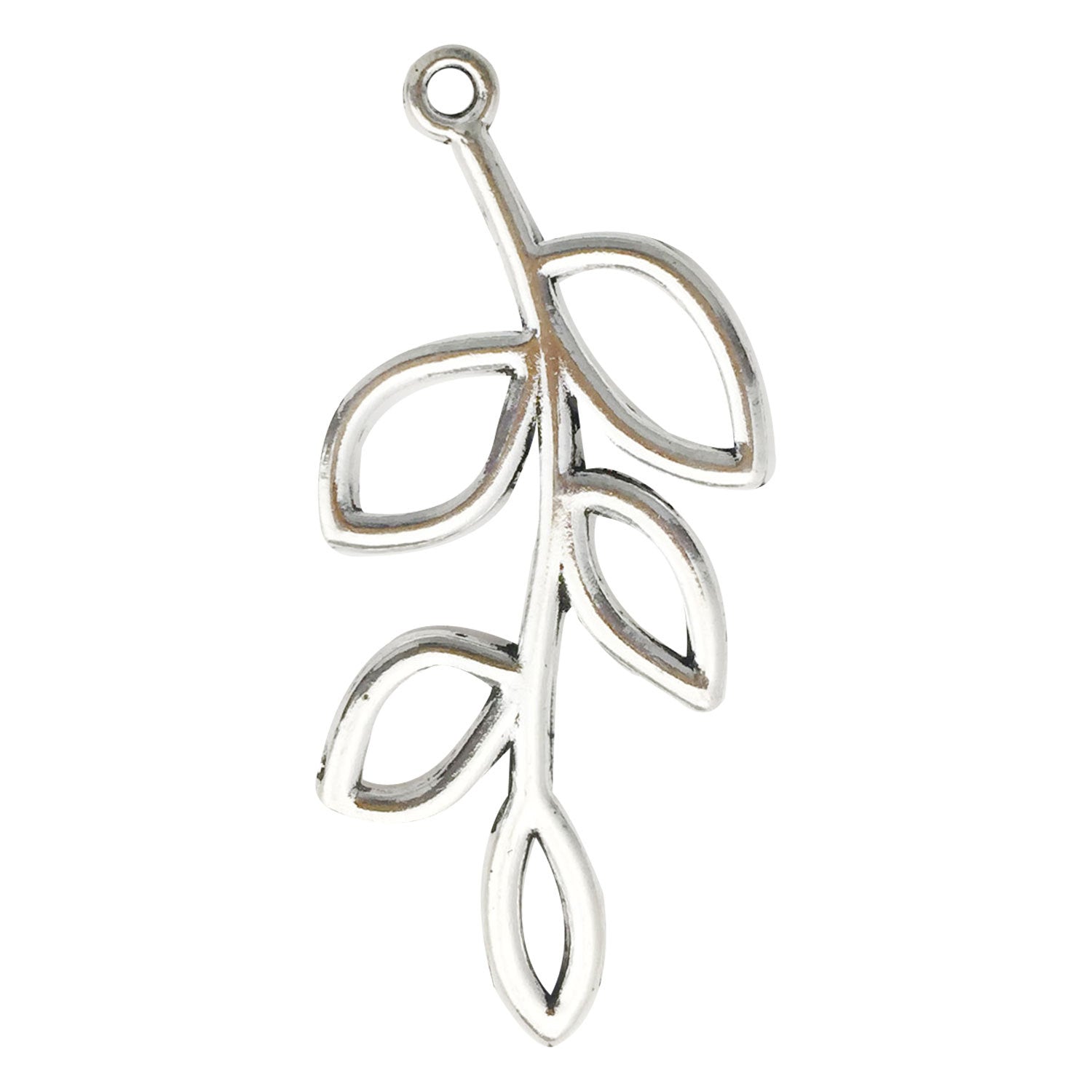 Antique Zinc Alloy Leaf Shape Charm Pendant for DIY Earrings Necklace Bracelet Making