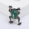 Silver Tone Frog