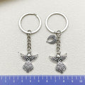 Cross and Angel Charm Keychains in 26 Pictured Variations for Bags and Keys view 4