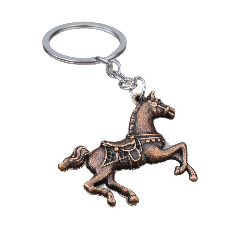 Horse Keychain Zinc Alloy Waist Hanging Charm Gift Accessory