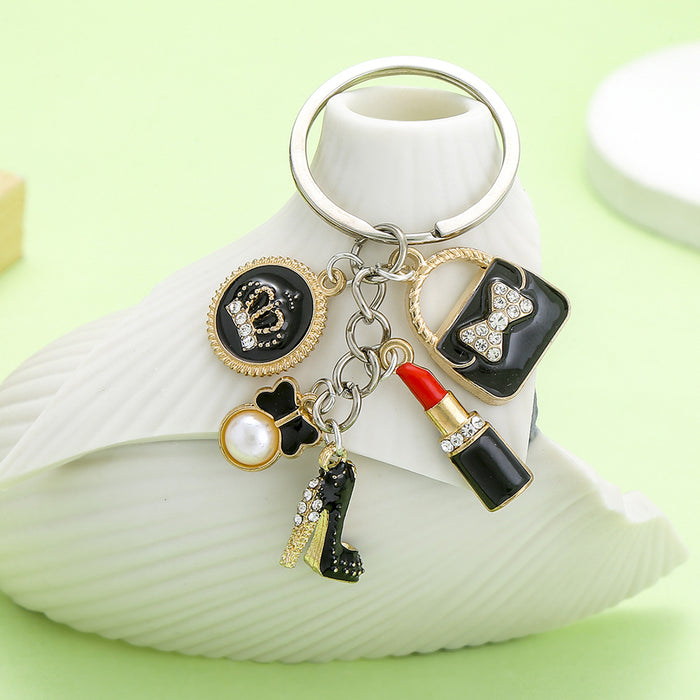 Fashion Accessory Charm Keychains in 12 Pictured Variations for Bags and Keys