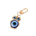 Gold and Silver Tone Owl and Hamsa Evil Eye Clip Keychains view 5