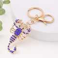 Rhinestone Scorpion Keychain Gold Tone Insect Charm Styles view 2