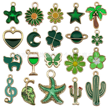 Enamel Colorful Heart Metal Charms with 30 Listed Options