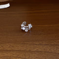 Crystal and Pearl Single Ear Cuffs in Four Designs view 7