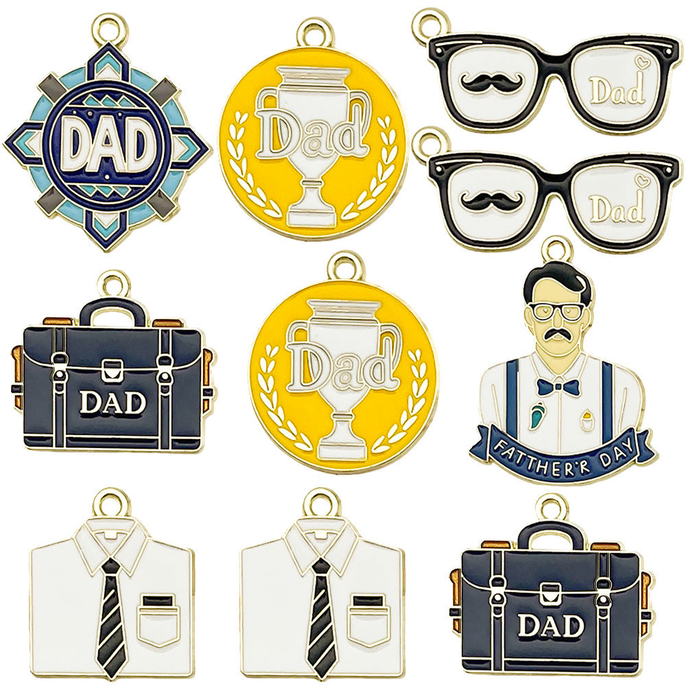 Enamel Zinc Alloy Enamel Charm Pendants Style 8062
