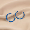 Blue Open Hoops