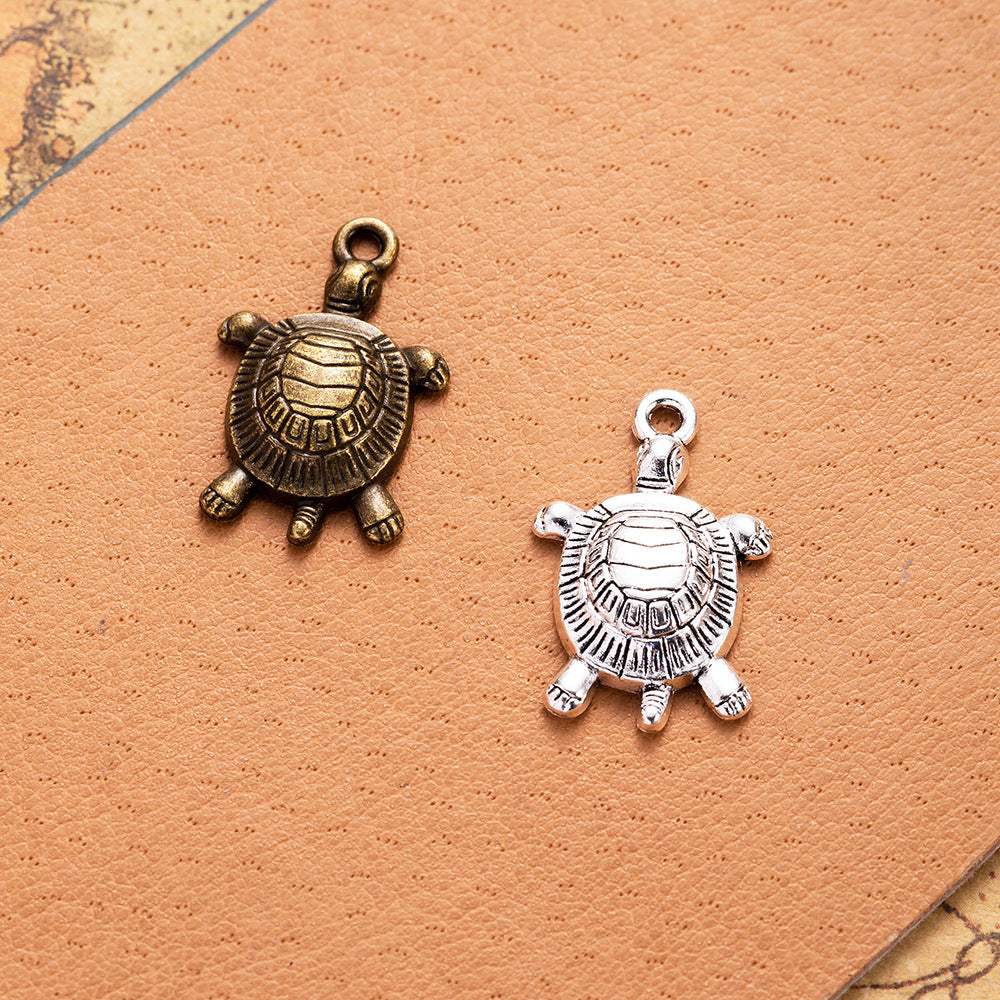 19x11mm Alloy Sea Turtle Charm Pendant