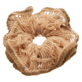 Openwork Yarn Flower Scrunchie Double Layer Hair Tie view 5