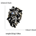 Medium Crystal Grape Cluster Brooch in Ten Colorways view 7